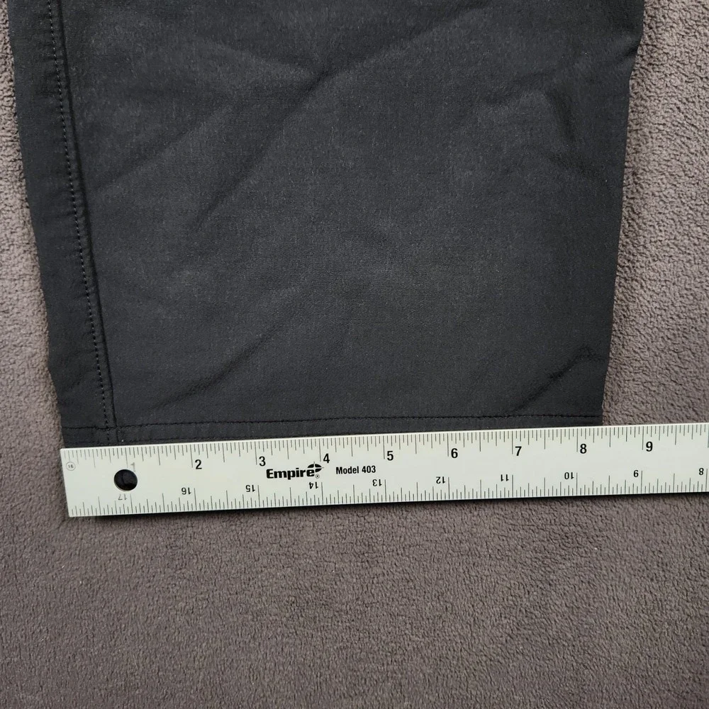 Lululemon Men's Black Commission Pants 31x34 Vintage Octagon Logo Zipper Pockets